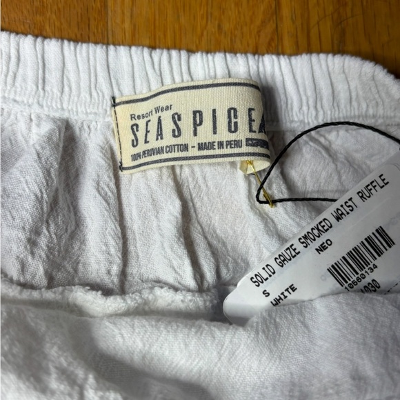 White Ruffled Mini Skirt - Picture 2 of 5